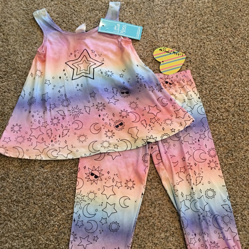 Brand New Little Mass swing top & leggings